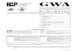 Boiler Manual Gas-Fired Water Boilers GWA - utcccs · PDF fileGWA Gas-Fired Water Boilers – Boiler Manual 3 Part Number 670 01 1001 00 Service clearances 1. Provide minimum clearances