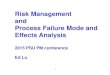 Risk Management and Process Failure Mode and Effects …pmconf.psu.edu/.../2015/11/RiskMgmntPFMEA...pptx.pdf · Risk Management and Process Failure Mode and Effects Analysis 2015