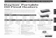 Dayton Portable Oil-Fired Heaters - Grainger Industrial · PDF fileOverview of Heater Design. . . . . . . . . 6 ... dealer where you purchased heater. Dayton ® Portable Oil-Fired