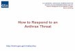 How to Respond to an Anthrax Threat - OCFLapps.ocfl.net/dept/county_admin/public_safety/risk/anthrax.pdf · U.S.GENERAL SERVICES ADMINISTRATION OFFICE OF GOVERNMENTWIDE POLICY How