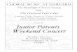 present the Junior Parents Weekend Concert - RCS · PDF fileAndrew Clark, Conductor Exsultate justi in Domino Lodovico Grossi da Viadana (c. 1560-1627) ... Give praise to the Lord