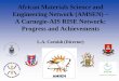 African Materials Science and Engineering Network … Kampala 2011.pdf · A Carnegie-AIS RISE Network: Progress and Achievements ... Genesis of a new Network: African Materials Science