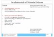 Fundamentals of Material Science - fh- · PDF fileSlide 1 Prof. Dr. T. Jüstel, FH Münster Fundamentals of Material Science Fundamentals of Material Science Content 1. Classification