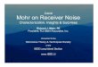 Tutorial Mohr on Receiver Noise - Repeater · PDF fileTutorial Mohr on Receiver Noise ... R.J. Mohr Associates, Inc. Presented to the Microwave Theory ... The purpose of this presentation