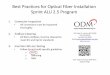 Best Practices for Optical Fiber Installation ALU Best Practices 4-16-14.pdf · Best Practices for Optical Fiber Installation ... some models allow technicians to ... that will run