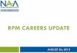 RPM CAREERS UPDATE - National Apartment Association Advertising and promotion Career videos RPM careers ambassadors RPM Career Launcher program Affiliate career center integration