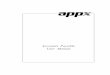 Accounts Payable User Manual - APPX Software, Inc. · PDF fileTransaction Control ... run the Close Month process to close Accounts Payable for the current month and prepare for the