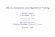 Volume Imbalance and Algorithmic Trading Alvaro Cartea …market-microstructure.institutlouisbachelier.org/uploads/91_6... · Volume Imbalance and Algorithmic Trading Alvaro Cartea
