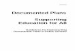Guidelines for Implementing Documented Plans - CPFS … Education Pl… · Guidelines for Implementing Documented Plans in ... What goes into a Documented Plan ... The process of