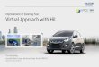 Improvement of Steering Feel Virtual Approach with HiL · PDF fileVirtual Approach with HiL ... Hyundai California Design & Technical Centre Inc ... • Automation of tuning process