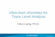 Ultra-Inert chemistry for Trace Level Analysis - Agilent · PDF fileUltra-Inert chemistry for Trace Level Analysis. Cikui Liang, ... 2. 1-Octene. 3. n-Octane. ... matrices without