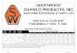 SOUTHWEST OILFIELD PRODUCTS, INC. - · PDF filesouthwest oilfield products, inc. mud pump expendable parts list oem style fluid end for bomco f-1600 / f-1300 mud pump performance chart