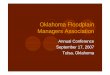 Oklahoma Floodplain Managers Association - okflood.org Downloads... · Posters published in calendar Caddo County. Why bother? Kingfisher, Oklahoma. Kingfisher, Oklahoma. Shelton,