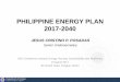 THE PHILIPPINE ENERGY PLAN 2017-2040 - DOE · PDF fileEmpowering the Filipino PHILIPPINE ENERGY PLAN 2017-2040 JESUS CRISTINO P. POSADAS Senior Undersecretary ... ACTION PLANS