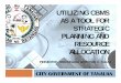 UTILIZING CBMS STRATEGIC PLANNING AND · PDF filecbms conceptual framework cbms data ela cdp bdp ... barangay development plan ... general welfare/health program distribution of philhealth