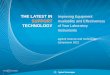 THE LATEST IN Improving Equipment SUPPORT · PDF fileTHE LATEST IN SUPPORT TECHNOLOGY Improving Equipment Availability and Effectiveness of Your Laboratory Instruments Agilent Science