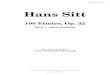 100 Etudes, Op. 32 [Book 1 (first position)] - · PDF file Free sheet music from Book 1 (®rst position) 100 Etudes, Op. 32 Hans Sitt Last update: 2007/Feb/13 Published under the Creative