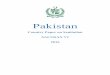 Final Pakistan Country Paper Sacosan VI - · PDF fileJMP Joint Monitoring Programme KPK Khyber Pakhtunkhwa LG&CD ... SACOSAN South Asia Conference on Sanitation SDGs Sustainable Development