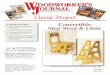 WJC139 Step Stool Chair - Woodworker's · PDF fileThank you for purchasing this Woodworker’s Journal Classic Project plan. Woodworker’s Journal Classic Projects are scans of much-loved