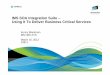 IMS SOA Integration Suite – Using It To Deliver Business ... · PDF fileUsing It To Deliver Business Critical Services Kenny Blackman IBM IMS ATS March 16, 2012 10811. ... IMS Enterprise