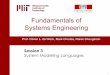 Fundamentals of Systems Engineering - MIT · PDF fileFundamentals of Systems Engineering Prof. Olivier L. de Weck, Mark Chodas, Narek Shougarian Session 3 System Modeling Languages