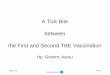 A Tick Bite between the First and Second TBE · PDF filebetween the First and Second TBE Vaccination Hp. Gnehm, Aarau. ... FSME vaccine doses on May 29 and June 28 2006 Tick bite in