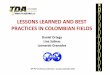 LESSONS LEARNED AND BEST - · PDF fileLESSONS LEARNED AND BEST ... wherewhere can can bebe foundfound thethe mainmain oiloil reservesreserves ... SUCKER ROD OD ‐GRADE IN 7/8 –D78