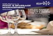WSQ-Diploma in FOOD & BEVERAGE MANAGEMENT · PDF fileWSQ-Diploma in FOOD & BEVERAGE MANAGEMENT (WSQ-DFBM) Fulfil your dreams of managing your own restaurant & excelling in F&B service