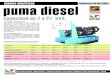Certificación ISO 9001/2008 puma diesel ELECTRICAS PUMA LPW DE 7-2… · Tablero de control digital, Encendido y apagado remoto, Cargador de batería, Amperímetro DC para cargador,
