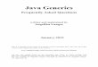 Java Generics FAQs - PDF Generation Hook - Angelika …angelikalanger.com/GenericsFAQ/JavaGenericsFAQ.pdf · Java Generics Frequently Asked Questions ... "Technicalities - Under the