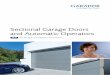Sectional Garage Doors and Automatic Operators · PDF fileSectional Garage Doors and Automatic Operators NEW New Sandgrain and Silkgrain surface finishes