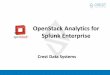 OpenStack Analytics for Splunk · PDF fileOverview Secure your multi -tenant private cloud deployment with clear visibility of critical resources OpenStack Analytics for Splunk Enterprise