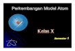 Perkembangan Model Atom - · PDF fileAtom -atom dapatbergabung satu sama lain secara kimia membentuk molekuldengan perbandingan sederhana Senyawa merupakan hasilreaksidariatom -atom