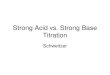 Strong Acid vs. Strong Base · PDF fileStrong Acid vs. Strong Base •HCl vs. NaOH –HCl + NaOH → NaCl + H 2 O •HCl = Strong Acid •NaOH = Strong Base •NaCl = Neutral Salt