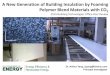 A New Generation of Building Insulation by Foaming Polymer ... · PDF fileA New Generation of Building Insulation by Foaming Polymer Blend ... Extruded insulation foam board normally