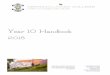 Year 10 Handbook - clc.vic.edu.auclc.vic.edu.au/sites/default/files/files/Handbook - Yr 10 2018... ... Application Proforma for Year 10 student to study VCE Units 1 and 2 ... Friday,
