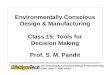 Environmentally Conscious Design & Manufacturing …pages.mtu.edu/~jwsuther/env/notes/lect15.pdf · Environmentally Conscious Design & Manufacturing Date: April 7, 2000 slide2 Steps