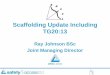 Scaffolding Update Including TG20:13 -  · PDF fileScaffolding Update Including TG20:13 Ray Johnson BSc Joint Managing Director