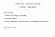 Heat Transfer - SFU.camxchen/phys1011002/Lecture35A.pdf · Page 1 Phys101 Lectures 35, 36 Heat Transfer Key points: •Heat as Energy Transfer •Specific Heat •Heat Transfer: Conduction,