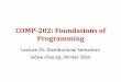 COMP-202: Foundations of Programmingcs202/2016-01/web/sec2/lecture25.pdf · COMP-202: Foundations of Programming Lecture 25: ... democracy and metal are not very related ... Write