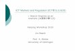 ICT Markets and Regulation (ICT市场及规例 - coreach-ipr.org Markets -Wiebe (2).pdf · Framework for market process ... Example Cartel Law: Market dominance and market regulation