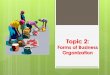Forms of Business Organisation - Ibrahim Sameer | This ... · PDF fileForms of Business Organization A business can be organized in one of several ways, and the form its owners choose