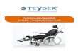 1431SR MODELO POSITRON - · PDF fileInforme a Teyder, S.L. inmediatamente en caso de incidencias ... Existe el riesgo de que la silla vuelque y provoque lesiones si los velcros de