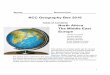NCC Geography Bee 2016 - Montgomery County Public · PDF fileNCC Geography Bee 2016 ... Countries and Capitals of Northern Africa Western ... western coast is along the Atlantic Ocean