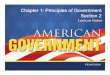 Chapter 1: Principles of Government Section 2 - Central Lyon · PDF file–Unitary, federal, ... What is the difference between an oligarchy and an autocracy? ... ch 1 - principles