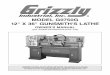 MODEL G0750G 12 X 36 GUNSMITH'S LATHE · PDF fileLubricating Lathe ... SEcTION 4: OpERATIONS End-..... 28 operation overview ... scroll Chuck Clamping