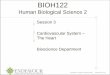 Human Biological Science 2 · PDF fileHuman Biological Science 2 Session 3 Cardiovascular System ... Blood Circulation o Systemic circulation • left side of heart pumps blood through