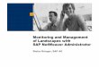 Monitoring and Management of Landscapes with SAP NetWeaver ... · PDF fileSAP NetWeaver Administrator and Software Logistics ... ADM100, ADM102, ADM200 – SAP Web AS Administration