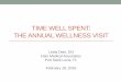 Time Well Spent: The Annual Wellness Visit -  · PDF fileTIME WELL SPENT: THE ANNUAL WELLNESS VISIT ... (HSAG) the Medicare ... Timed up and go test unsteady or >30 sec