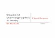 Student Demographic Survey - McGill University · PDF filecontributed to the Student Demographic Survey, ... Table 1 provides a breakdown of the level of study for students in the